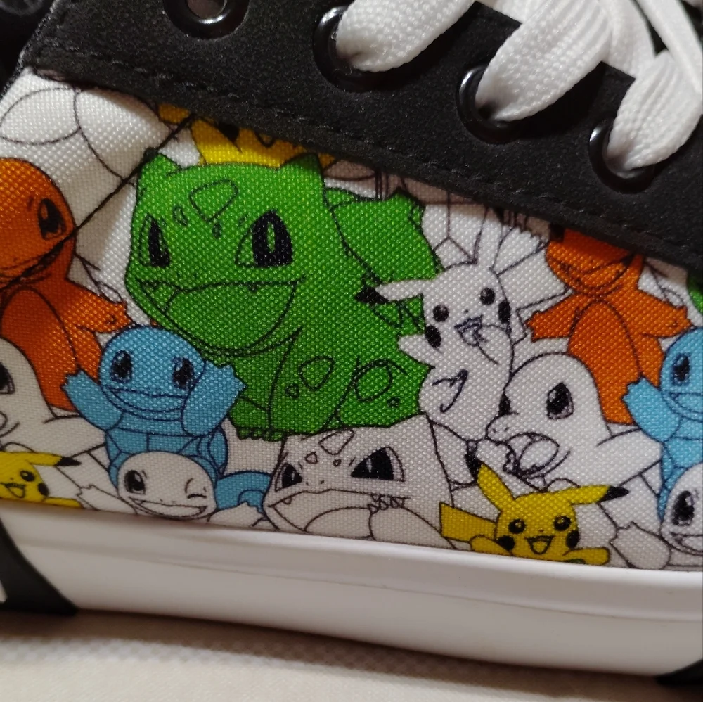 Pokemon Ground Up Men's  Lace-Up Sneakers Shoes